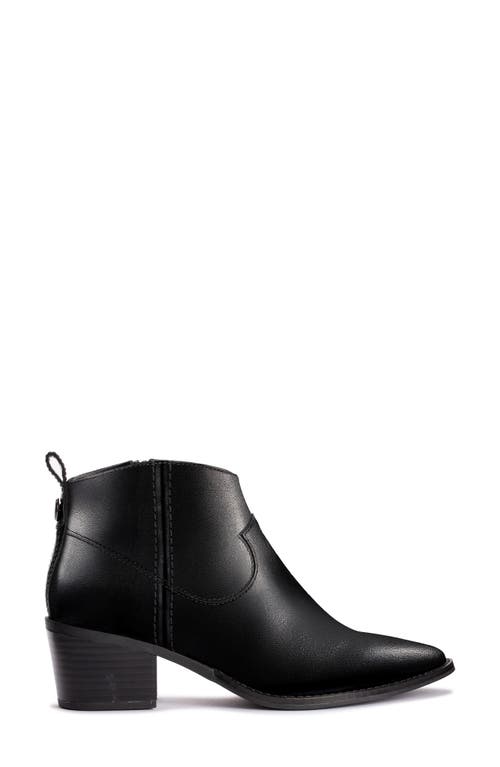 Shop Clarksr Clarks(r) Morzine Sky Pointed Toe Bootie In Black Leather