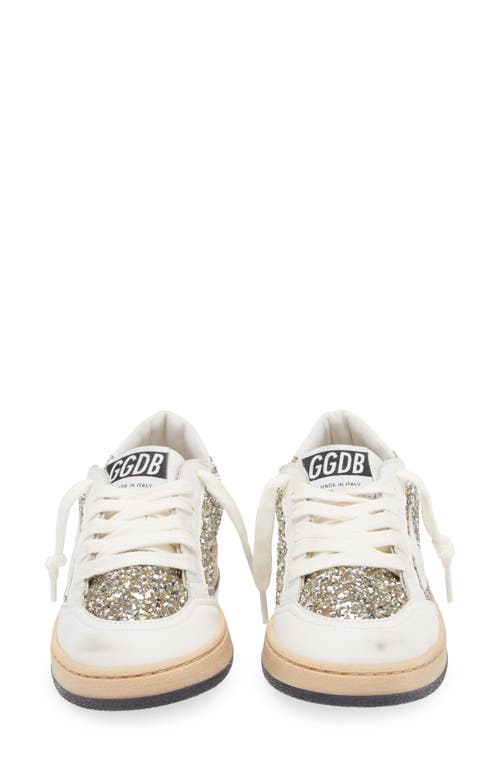 Shop Golden Goose Ball Star Bio Based Sneaker In Optic White/platinum