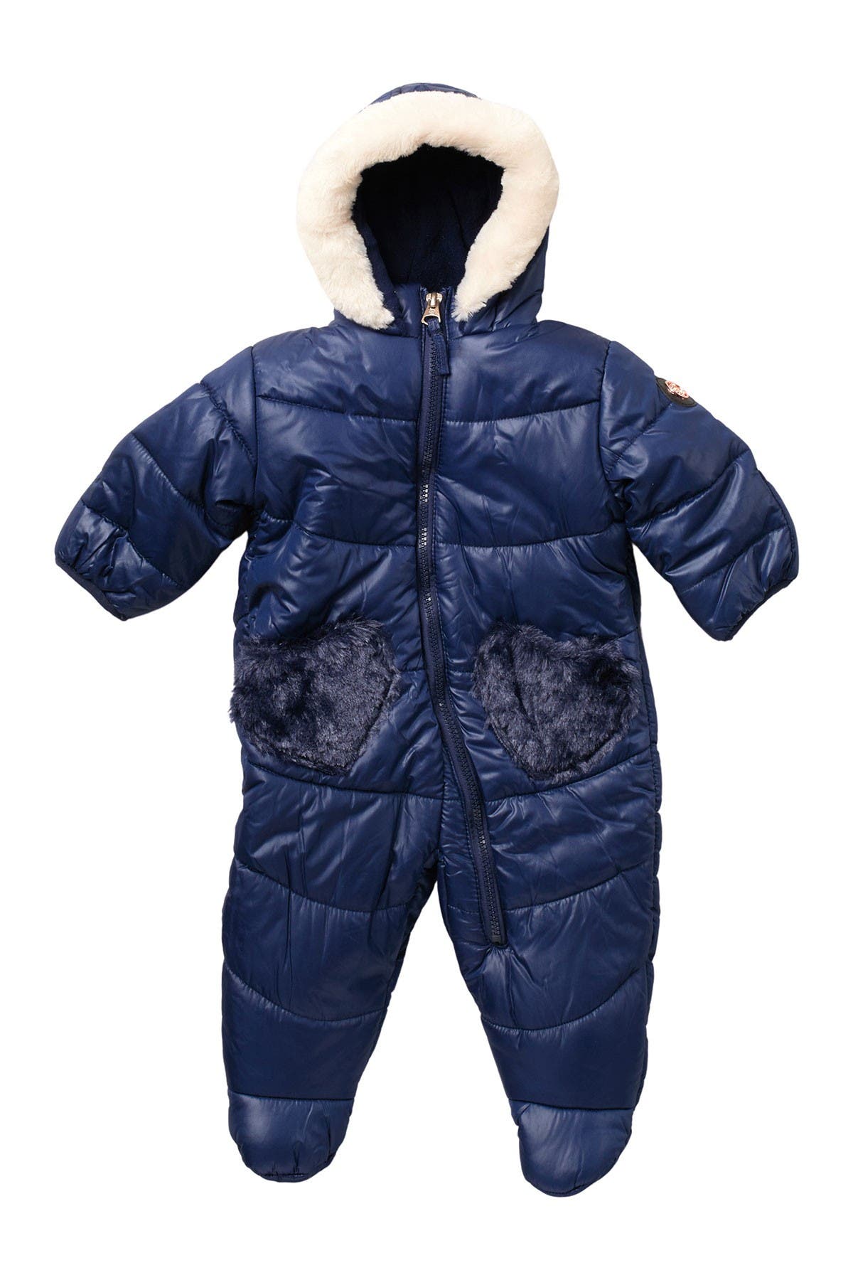 faux fur snowsuit