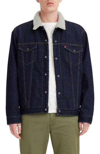 Levi's® High Pile Fleece Trucker Jacket In Juniper Rinse