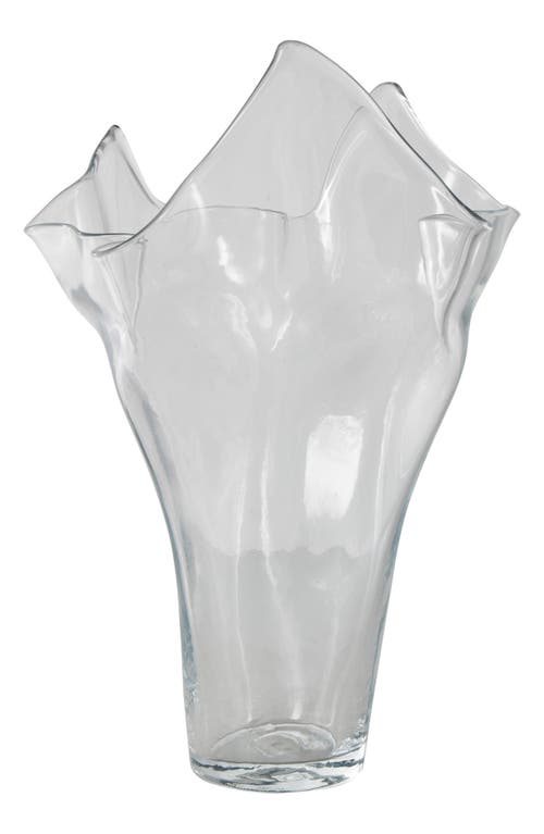 Vivian Lune Home Clear Glass Vase In Clear