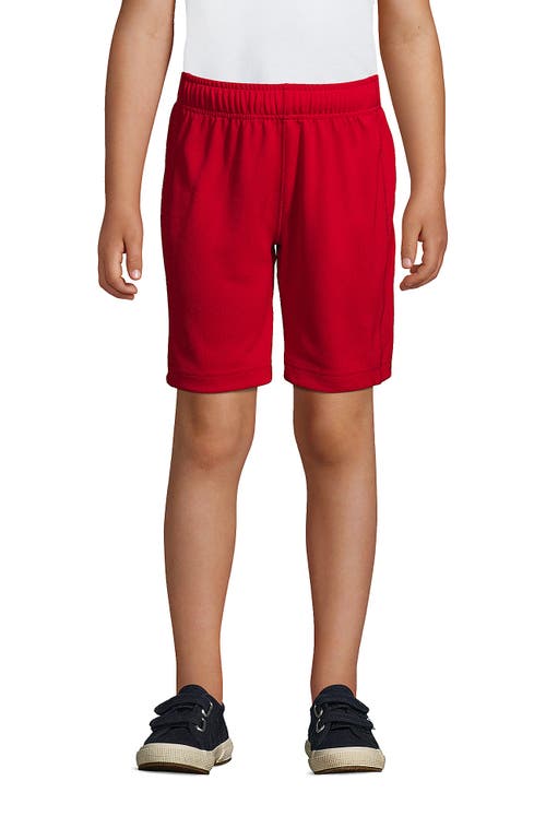 Shop Lands' End School Uniform Boys Mesh Gym Shorts In Red