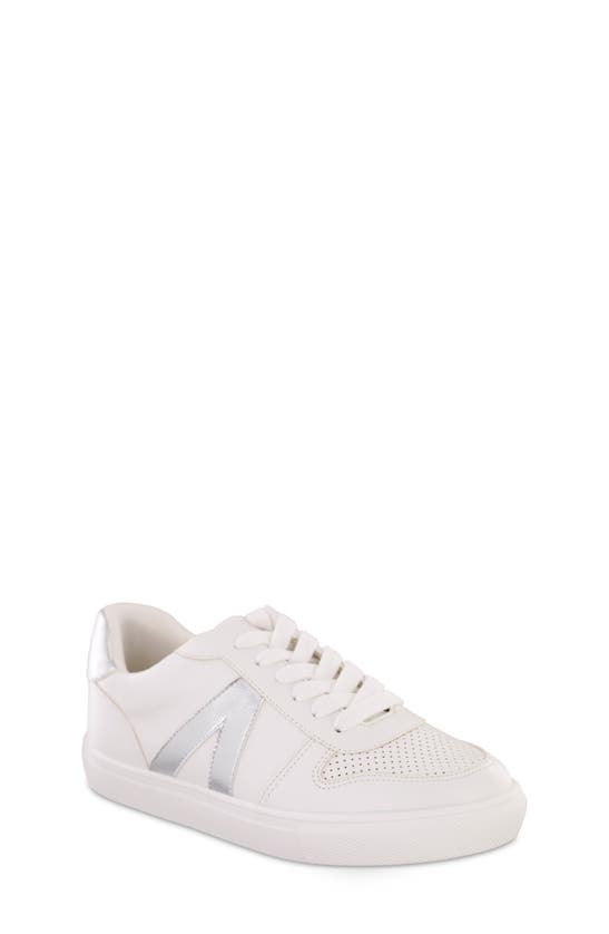 Shop Mia Kids' Little Alta Sneaker In White Silver