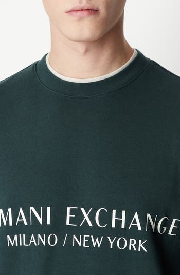 Armani Exchange Milano New York Crew Neck Logo Sweatshirt