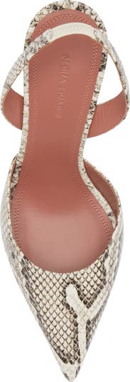 Holli Snakeskin Embossed Slingback Pump