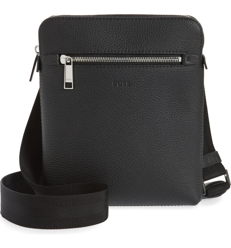 BOSS Crosstown Leather Crossbody Bag | Nordstrom