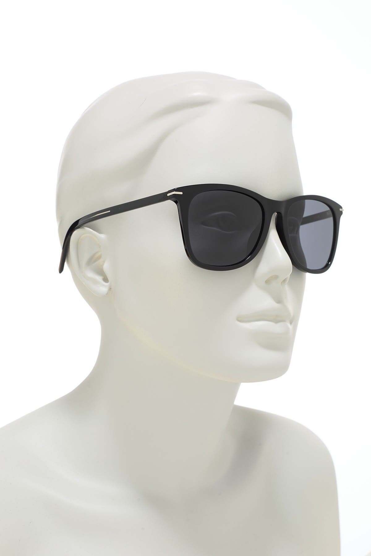 black tie 55mm rectangle sunglasses christian dior