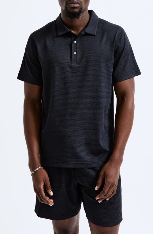 Reigning Champ Solotex® Mesh Tiebreak Polo In Navy