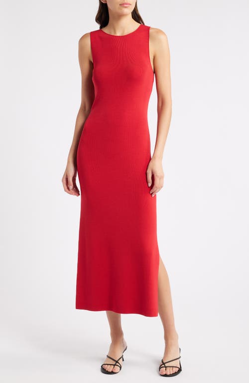 Shop Rails Alora Sleeveless Midi Sweater Dress In Cherry