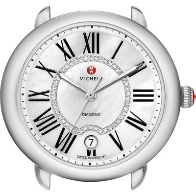 Michele Serein 16 Diamond Dial Round Watch Head, Mm