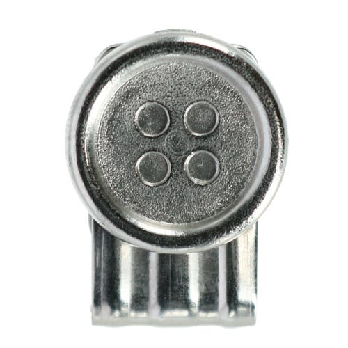Trafalgar 6-piece No-sew Suspenders Buttons In Brushed Silver