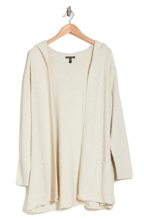 Eileen Fisher Organic Linen & Cotton Blend Cardigan In Neutral