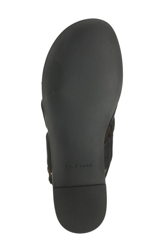 Shop Cole Haan Fawn Slingback Sandal In Black Leather