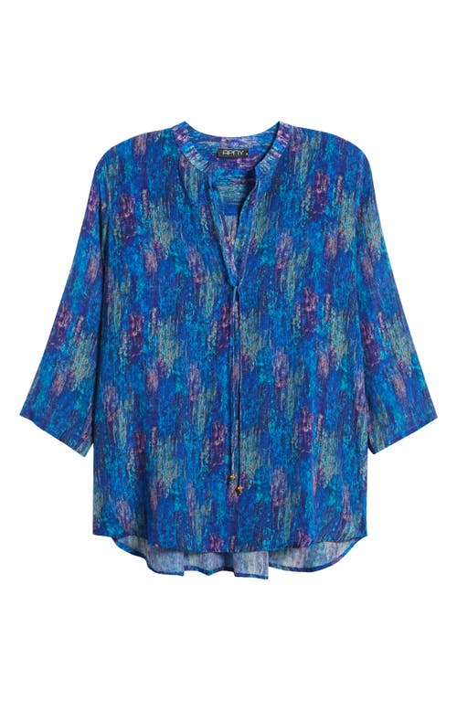 APNY APNY PRINT TIE NECK TOP 