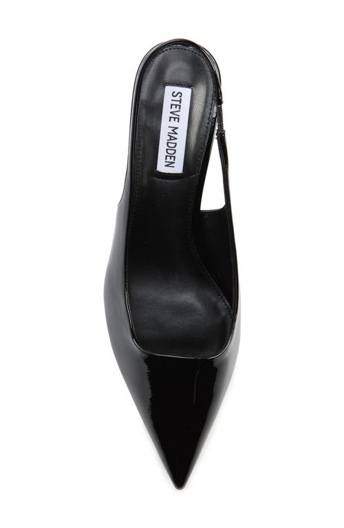 Steve Madden Aliz Slingback Pump In Black Patent