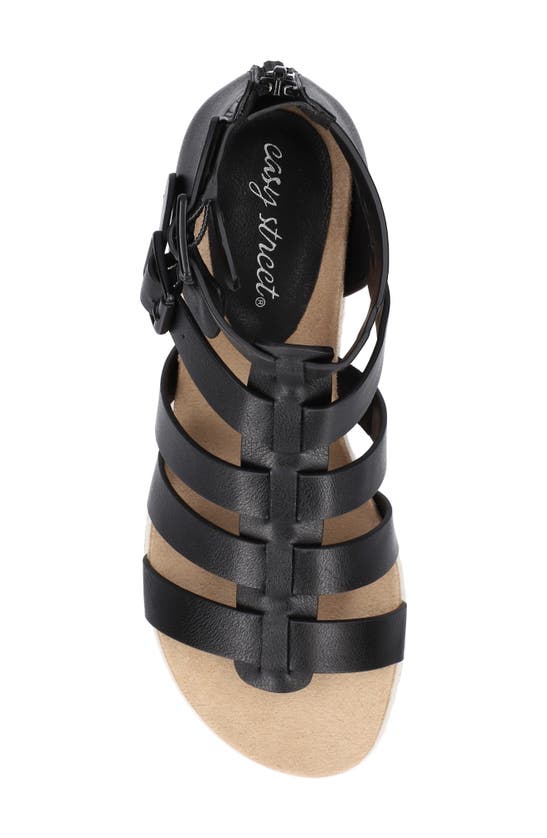 Shop Easy Street Simon Caged Sandal In Black
