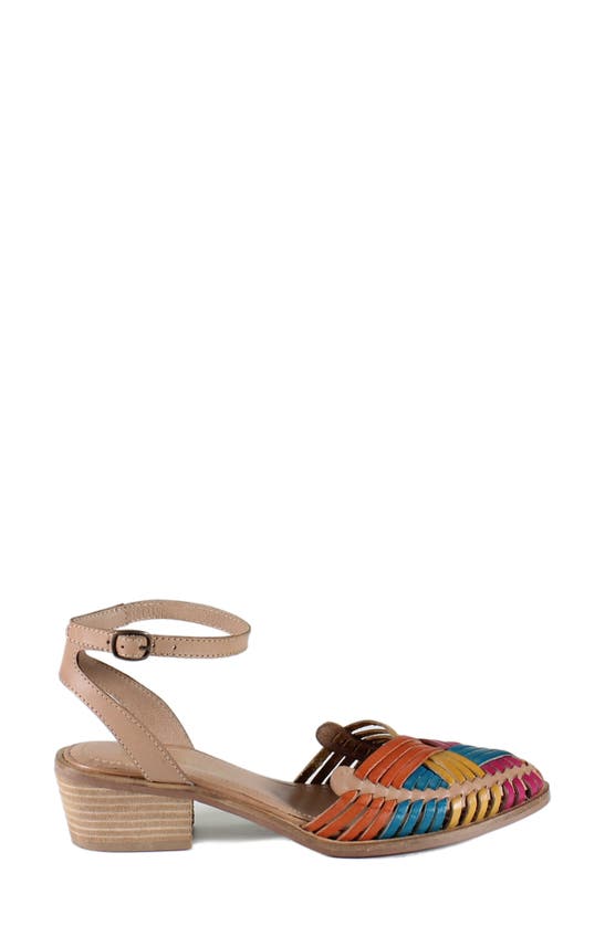 Shop Diba True Shootin Star Ankle Strap Sandal In Tan/ Bright Multi