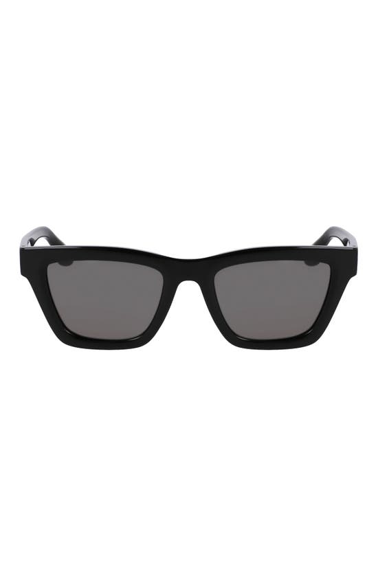 Victoria Beckham 52mm Rectangular Sunglasses In Black
