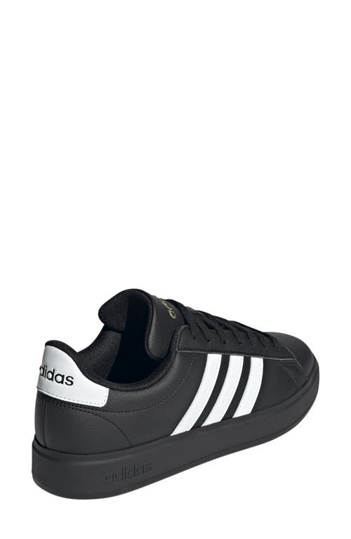 Adidas Originals Adidas Grand Court 2.0 Sneaker In Black/white/gold Met.