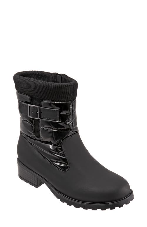Trotters Berry Weatherproof Mid Boot Black Rubber/Polyester at Nordstrom,