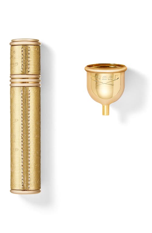 Creed Refillable Travel Atomizer in Gold/Gold 