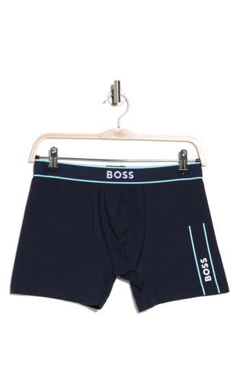 Shop Hugo Boss Boss 24 Boxer Briefs In Dark Blue