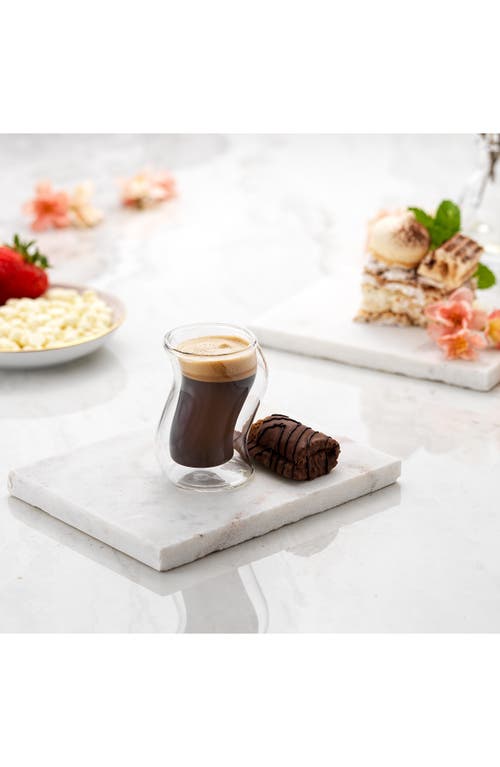 Joyjolt Set Of 2 Pivot Espresso Cups In Clear