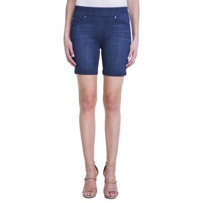 Liverpool Roxie Pull-On Shorts, Blue