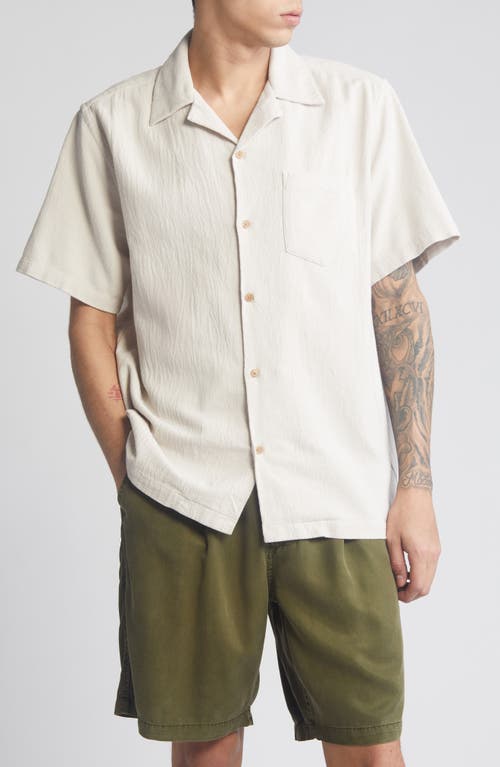 Saturdays NYC Canty Stretch Cotton Camp Shirt at Nordstrom,