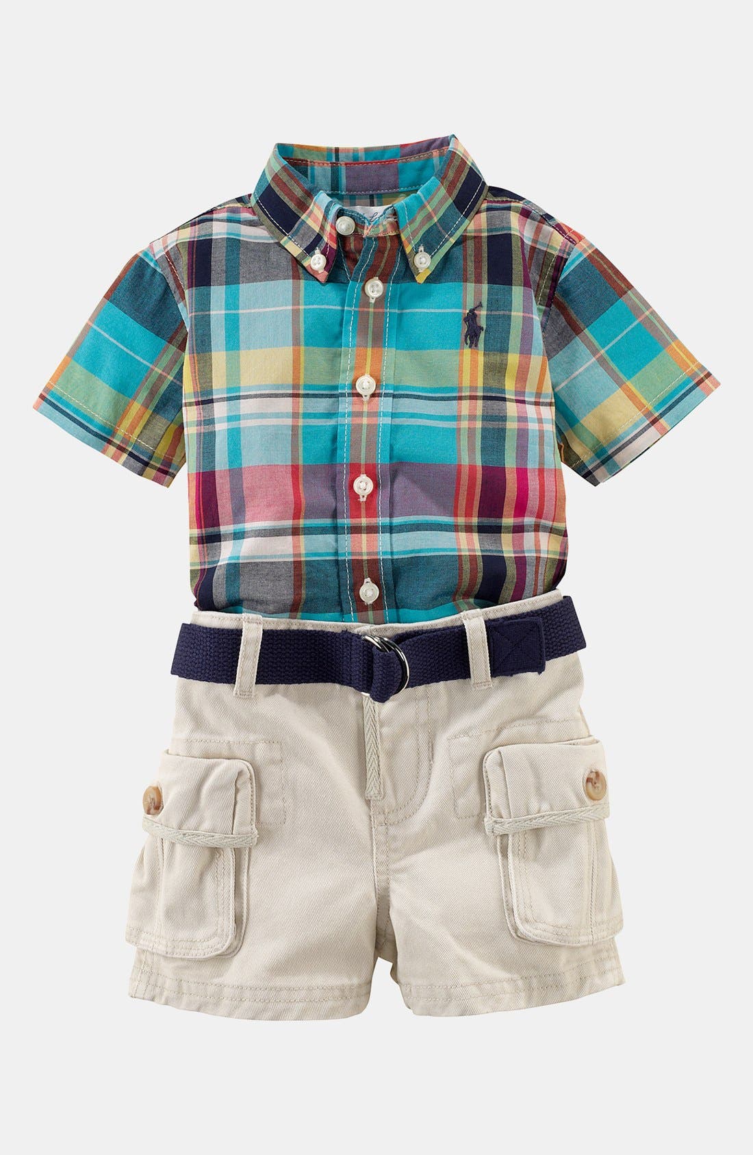 Ralph Lauren Plaid Shirt & Shorts (Baby) Nordstrom