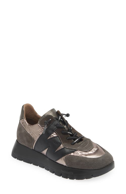 Shop Wonders Oslo Sneaker In Grey Black Lead Combo