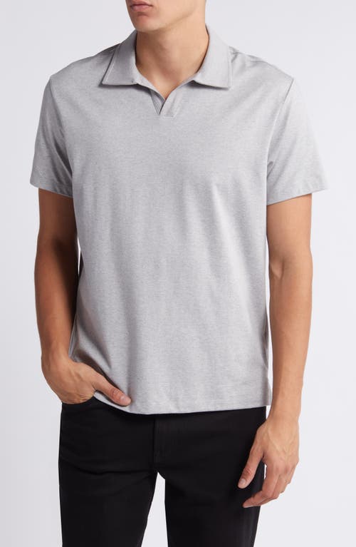 Shop Robert Barakett Wardlow Tonal Stripe Short Sleeve Cotton Blend Polo In Grey