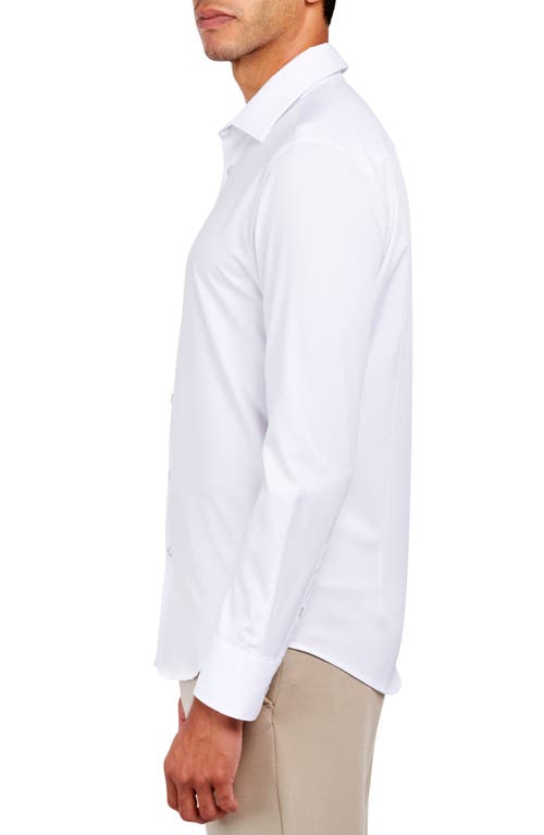 Brooklyn Brigade Slim Fit Solid Performance Dress Shirt In White