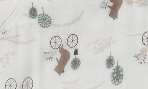 Loulou Lollipop Print Muslin Hooded Towel & Washcloth Set In Multi Bike