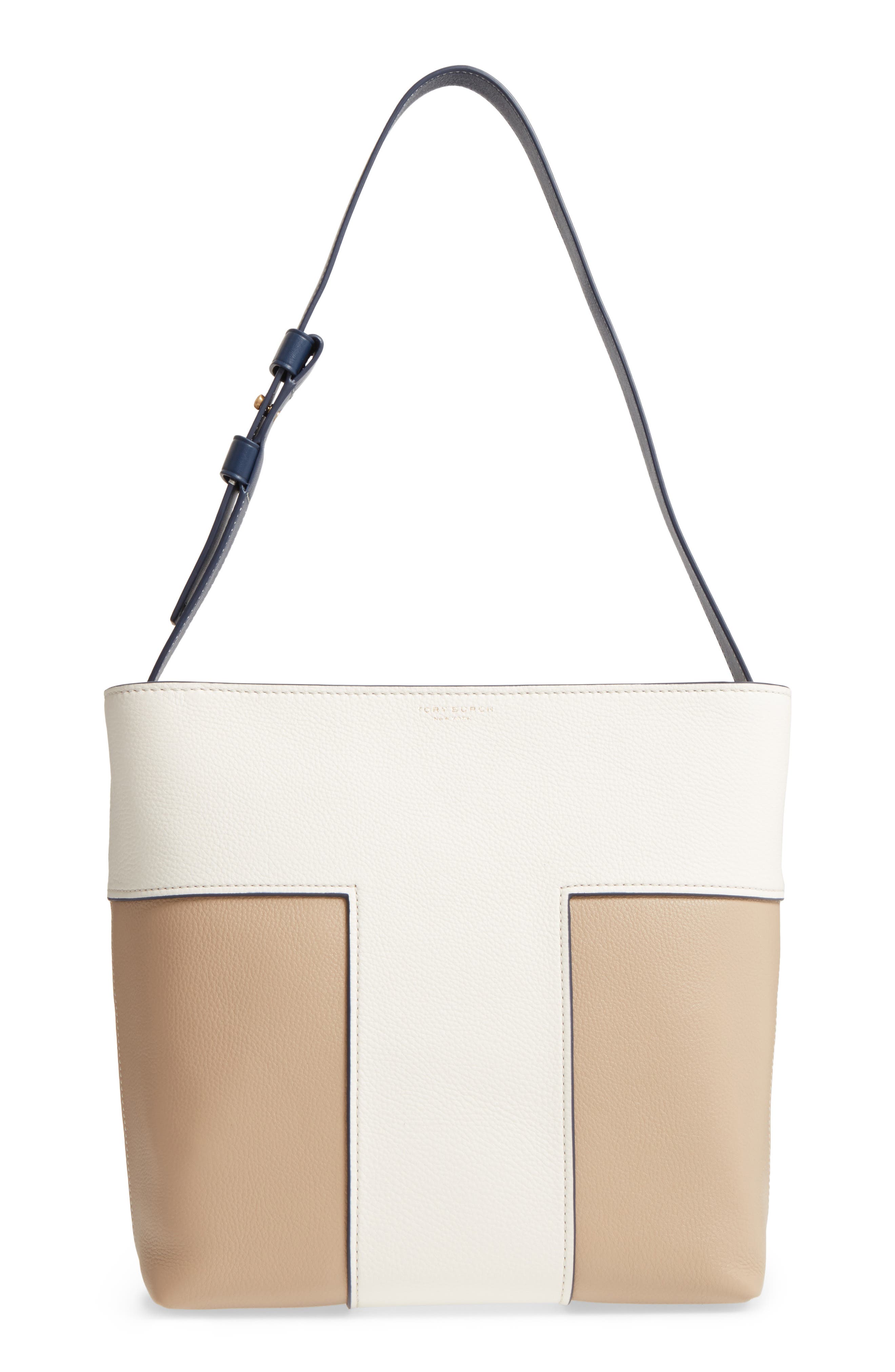 tory burch block t pebbled shoulder bag