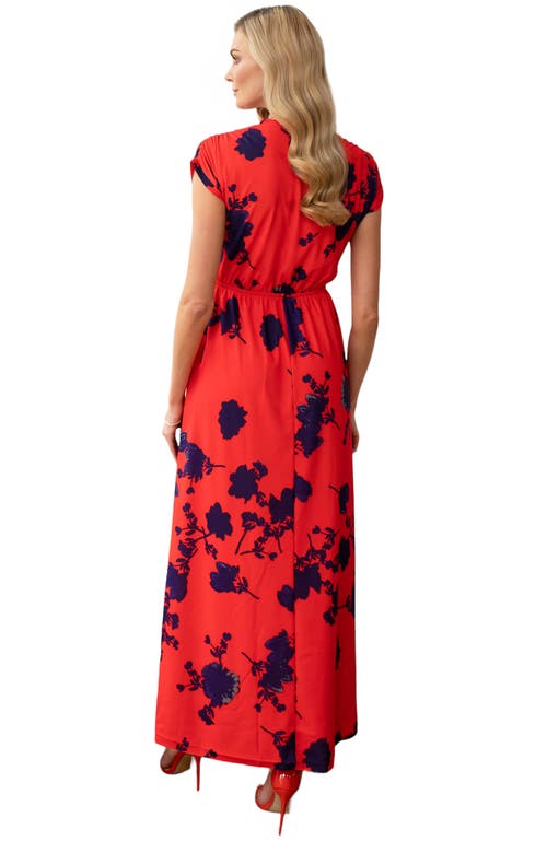 HOTSQUASH LONDON CLOTHING HOTSQUASH LONDON CLOTHING FAUX-WRAP JERSEY MAXI DRESS