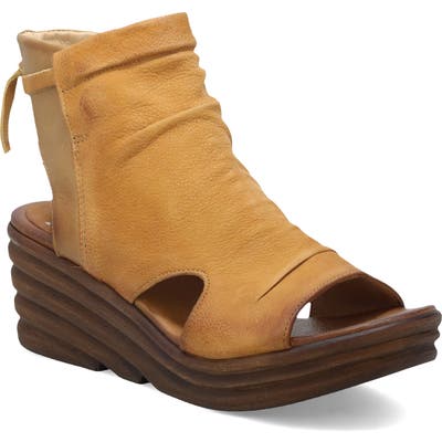 Miz Mooz Anna Slouch Wedge Bootie - Beige