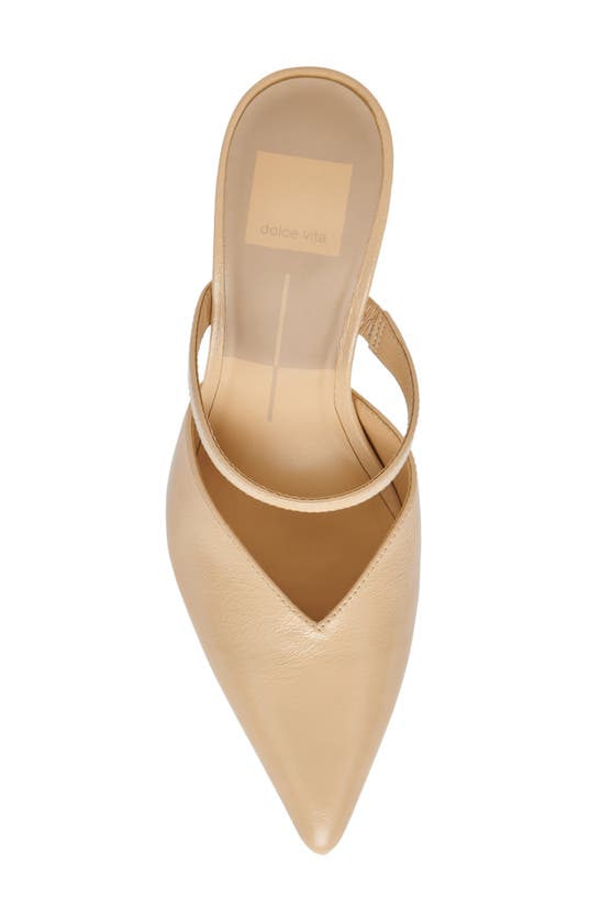 Shop Dolce Vita Kanika Pointed Toe Pump In French Vanilla Patent Leather