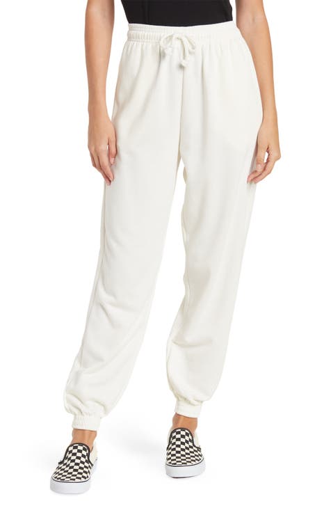 X-Small, White) PIKADINGNIS Women Casual Lounge Pants Joggers with