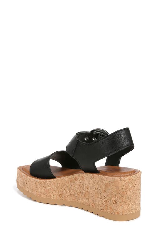 Shop Zodiac Glory Platform Wedge Sandal In Black