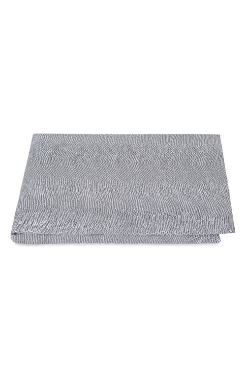 Matouk Jasper Cotton Sateen Fitted Sheet In Grey