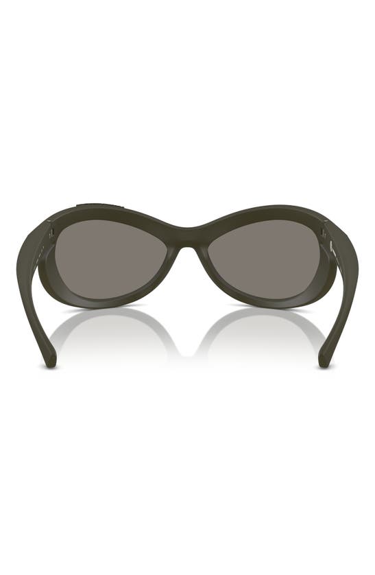 Shop Burberry 66mm Oversize Irregular Sunglasses In Green