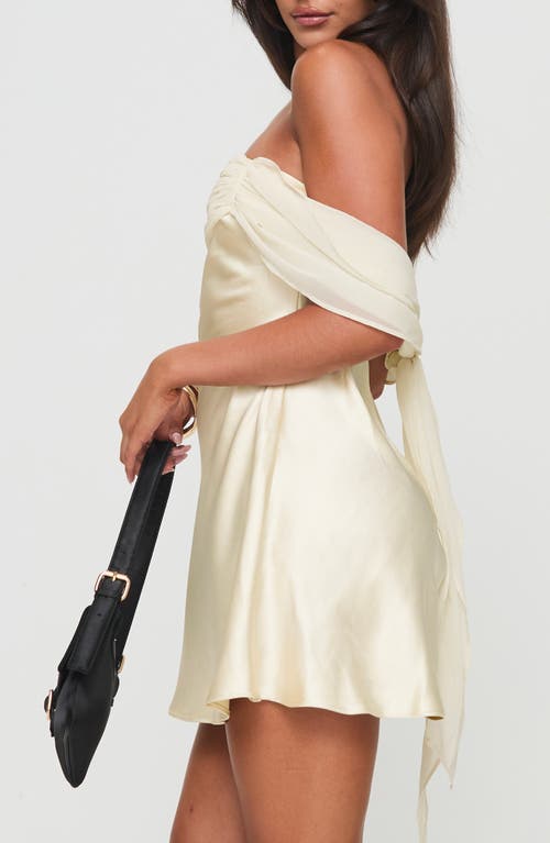 PRINCESS POLLY PRINCESS POLLY ADORATION OFF THE SHOULDER MINIDRESS