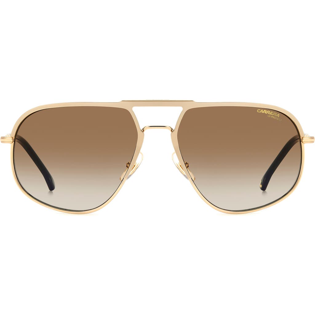 Carrera Eyewear 60mm Aviator Sunglasses In Brown