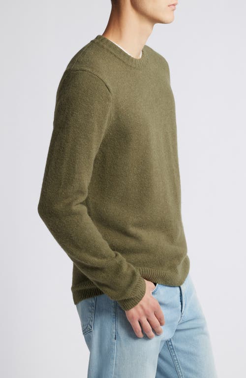 Shop Treasure & Bond Soft Texture Crewneck Sweater In Olive Night