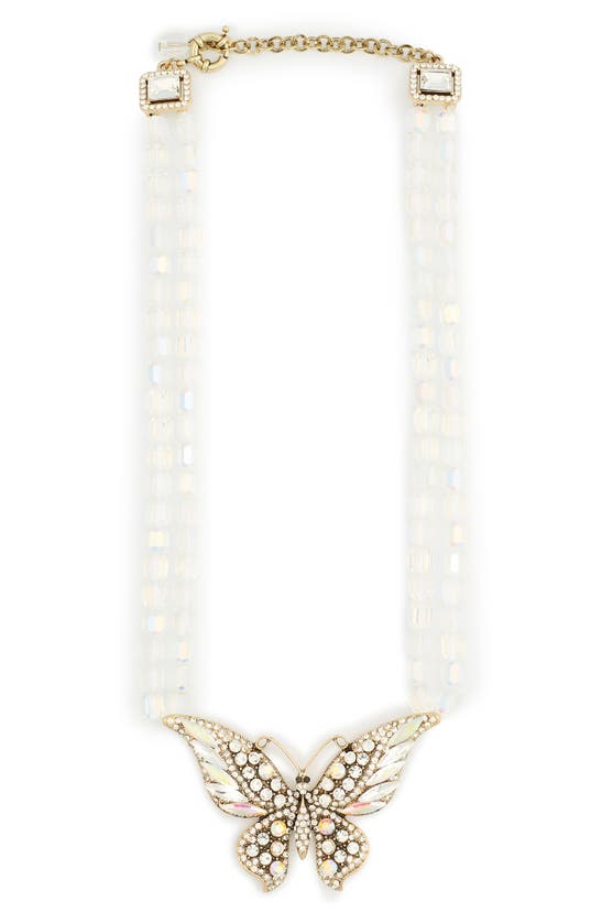 Shop Eye Candy Los Angeles Lina Butterfly Necklace In White