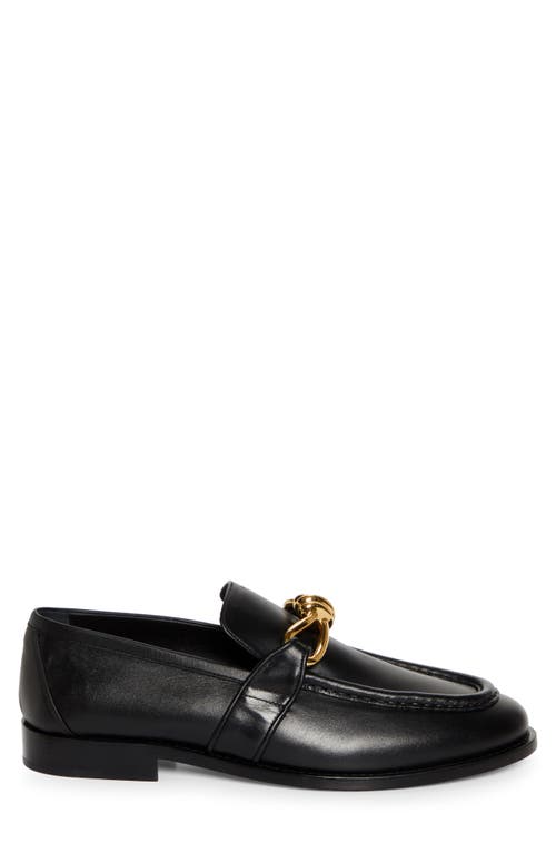 Shop Bottega Veneta Astaire Knot Bit Loafer In 1000 Black