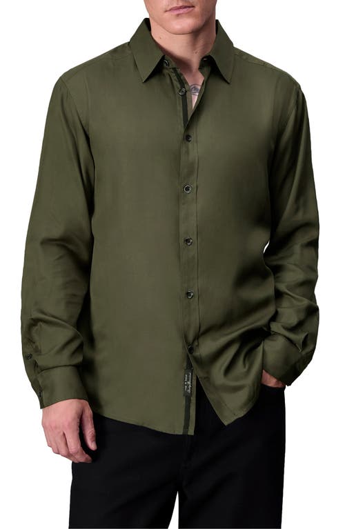 Shop Rag & Bone Cooper Relaxed Fit Button-up Shirt In Forgreen