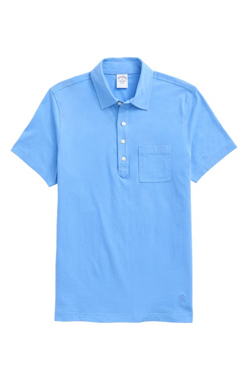 Brooks Brothers Men's Vintage Slim Fit Short Sleeve Cotton Polo in Marina