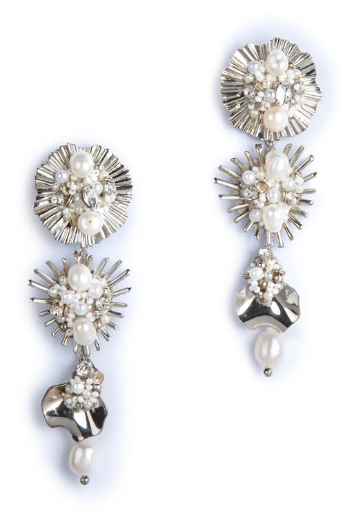 Deepa Gurnani Carissa Drop Earrings in Silver at Nordstrom